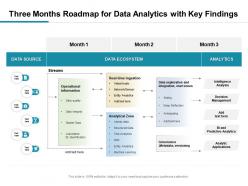 Three months roadmap for data analytics with key findings