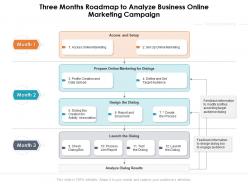 Three months roadmap to analyze business online marketing campaign
