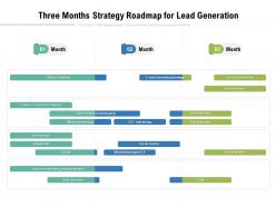 Three months strategy roadmap for lead generation