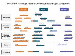 Three months technology implementation roadmap for project management