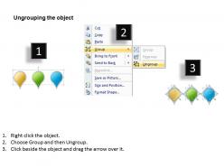 Three numbered balloons powerpoint template slide