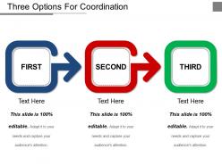 Three options for coordination ppt example file