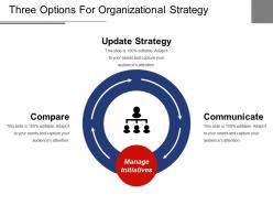 Three options for organizational strategy ppt examples