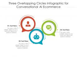 Three overlapping circles for conversational ai ecommerce infographic template