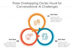 Three overlapping circles visual for conversational ai challenges infographic template