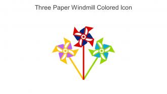 Three Paper Windmill Colored Icon In Powerpoint Pptx Png And Editable Eps Format