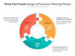 Three part puzzle design of resource planning phases