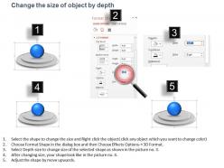 Three pedestals for process flow powerpoint template slide