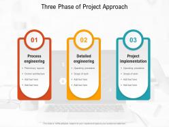 Three phase of project approach