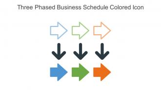 Three Phased Business Schedule Colored Icon In Powerpoint Pptx Png And Editable Eps Format