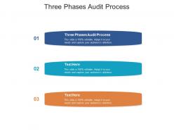 Three phases audit process ppt powerpoint presentation model template cpb