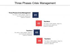 Three phases crisis management ppt powerpoint presentation outline slides cpb