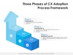 Three Phases Of CX Adoption Process Framework