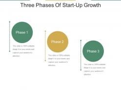 Three phases of start up growth powerpoint slide themes