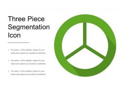 Three Piece Segmentation Icon