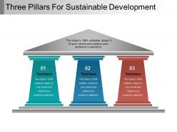 Three pillars for sustainable development powerpoint guide