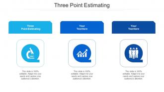 Three point estimating ppt powerpoint presentation infographics background cpb
