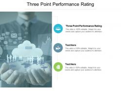 Three point performance rating ppt powerpoint presentation infographic template icons cpb
