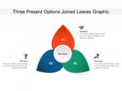 Three present options joined leaves graphic
