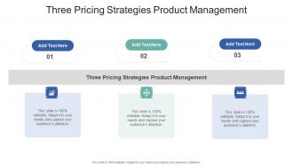 Three Pricing Strategies Product Management In Powerpoint And Google Slides Cpb