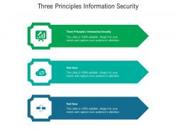 Three principles information security ppt powerpoint presentation file topics cpb