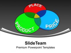 Three principles of marketing product price place powerpoint templates ppt themes and graphics 0213