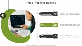 Three Problems Banking In Powerpoint And Google Slides Cpb