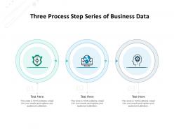 Three process step series of business data