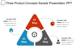 Three product concepts sample presentation ppt