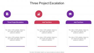 Three Project Escalation In Powerpoint And Google Slides Cpb