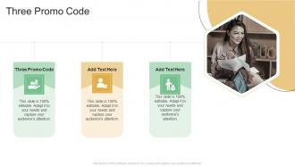 Three Promo Code In Powerpoint And Google Slides Cpb