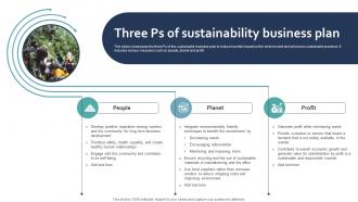 Three Ps Of Sustainability Business Plan