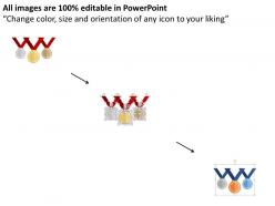 21560174 style variety 3 podium 3 piece powerpoint presentation diagram infographic slide