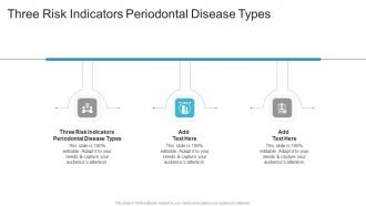 Three Risk Indicators Periodontal Disease Types In Powerpoint And Google Slides Cpb