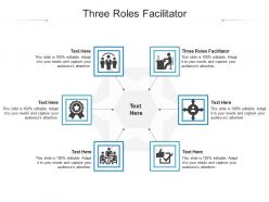 Three roles facilitator ppt powerpoint presentation ideas background cpb