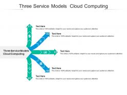 Three service models cloud computing ppt powerpoint presentation file example cpb