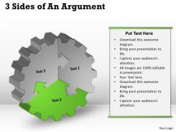 Three sides af an argument powerpoint templates