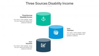 Three sources disability income ppt powerpoint presentation file mockup cpb