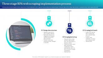 Three Stage RPA Web Scraping Implementation Process
