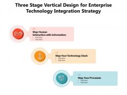 Three stage vertical design for enterprise technology integration strategy