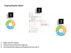 Three staged circular process diagram flat powerpoint design