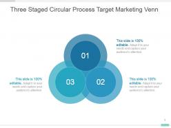 Three staged circular process target marketing venn ppt diagram