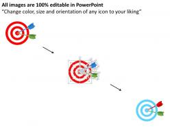 Three staged goal achievement diagram flat powerpoint design