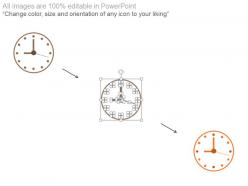 Three staged time infographics diagram powerpoint slides
