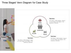 Three Staged Venn Diagram For Case Study Infographic Template