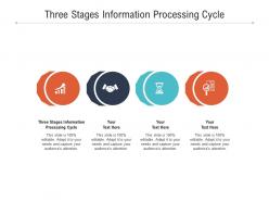 Three stages information processing cycle ppt powerpoint presentation pictures skills cpb