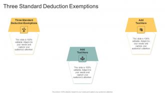 Three Standard Deduction Exemptions In Powerpoint And Google Slides Cpb