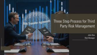 Three Step Process For Third Party Risk Management PPT Information AT