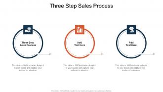 Three Step Sales Process In Powerpoint And Google Slides Cpb