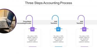 Three Steps Accounting Process In Powerpoint And Google Slides Cpb